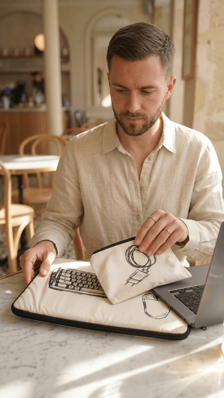 The Big Laptop Case + Charger Pouch