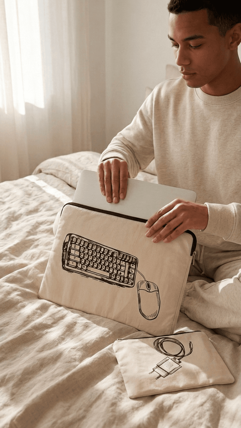The Big Laptop Case + Charger Pouch