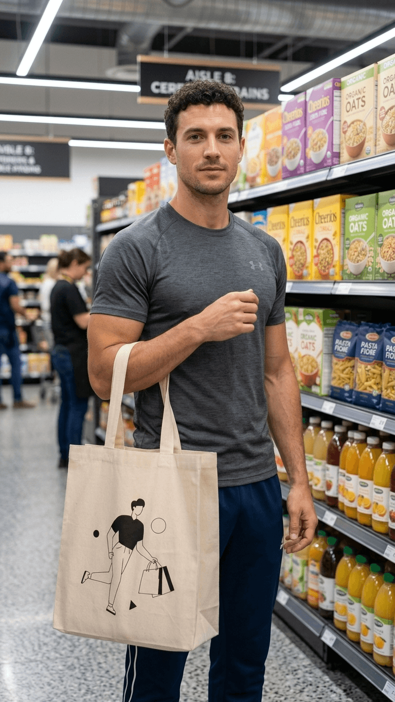 The Men Shopping Tote Bag