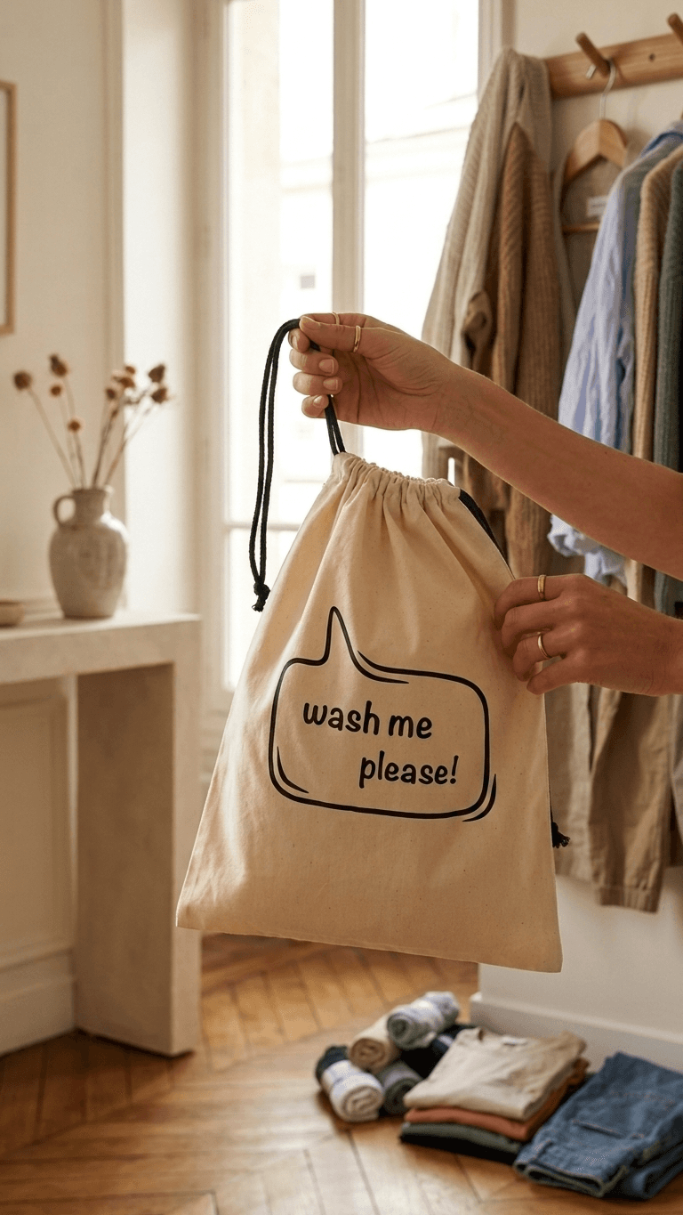 The Wash Me Please Laundry Bag